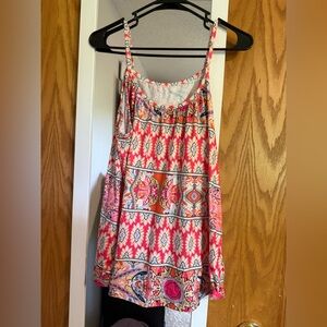 Colorful Geometric Print Tank Top